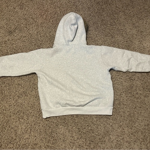 Idle Time Fur Lined Heather Grey Hoodie Large - Picture 2 of 2